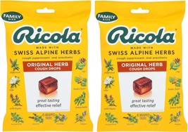 Ricola Original Natural Herb Cough Suppressant Throat Drops, 45 Drops, Fights Co - £21.52 GBP