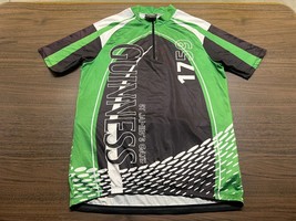 Guinness Ireland Men&#39;s Black/Green Cycling Jersey - Medium - $24.99