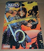 1999 Xena Warrior Princess poster! 22x14&quot; Lucy Lawless Dark Horse promo pin-up 1 - £16.87 GBP