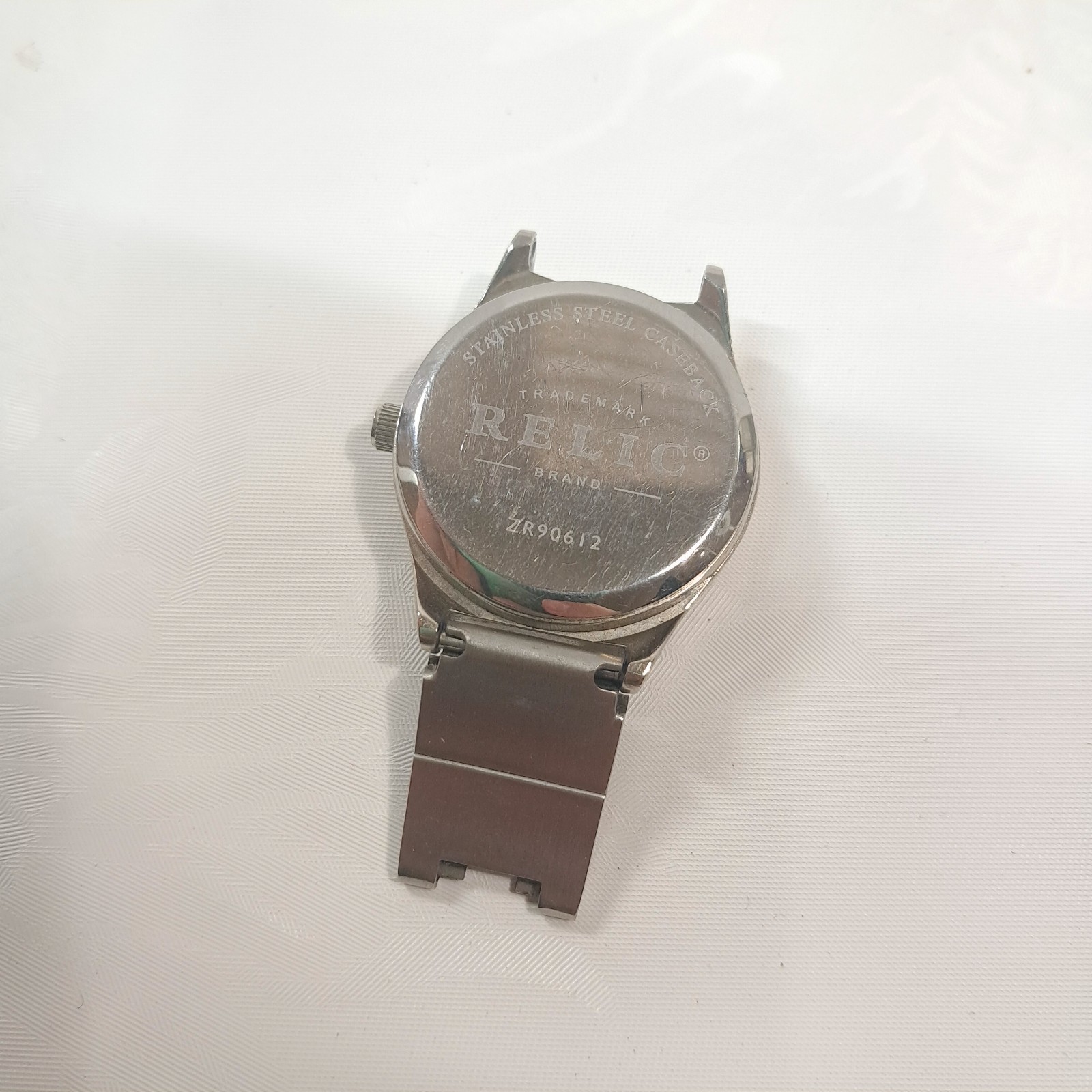 Relic green watch face ZR90612 stainless steel analog digital Y2k ONLY FOR PARTS Item image 3