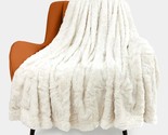 Toonow Faux Fur Luxury Throw Blanket, Double Side Soft Fluffy, 51&quot;X67&quot; (... - £27.91 GBP