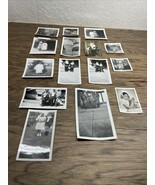 Vintage Aug 1942 Lot of 12 Photographs Dressy Clothes Cars Carriage OOAK... - $17.82