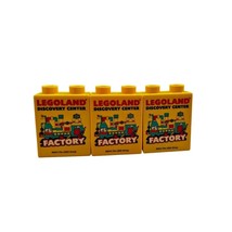 Lot of 3 Lego Legoland Discovery Center Factory Yellow Duplo Block 2014 - £6.14 GBP