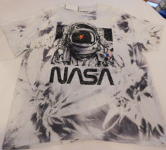 NASA Men&#39;s Short Sleeve t shirt Size XL xlarge Grey Cloud Wash NWT NEW - £14.44 GBP