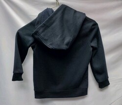 Cat & Jack Girls' XS (4/5) Fleece Pullover Hoodie Black Love Peace Sign  image 3