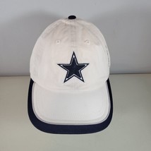 Dallas Cowboys Hat White With Blue Logo Adjustable Strapback Vintage - £17.23 GBP