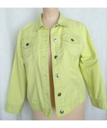 Jacket Levis-Style Neon Green Metal Buttons RUBY RD FAVORITES 12 - $10.85 CAD