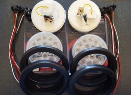 (4) 19 LED Trux Dual Revolution 4&quot; Round Clear Lens Stop Tail Turn Back-... - $195.00