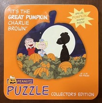 Peanuts Snoopy It&#39;s The Great Pumpkin Charlie Brown 500 Pc Puzzle Tin Excellent - £15.66 GBP