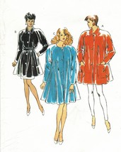Vintage Misses Raglan Sleeve Swing Dress Jacket Sew Pattern XS-XL - $13.99