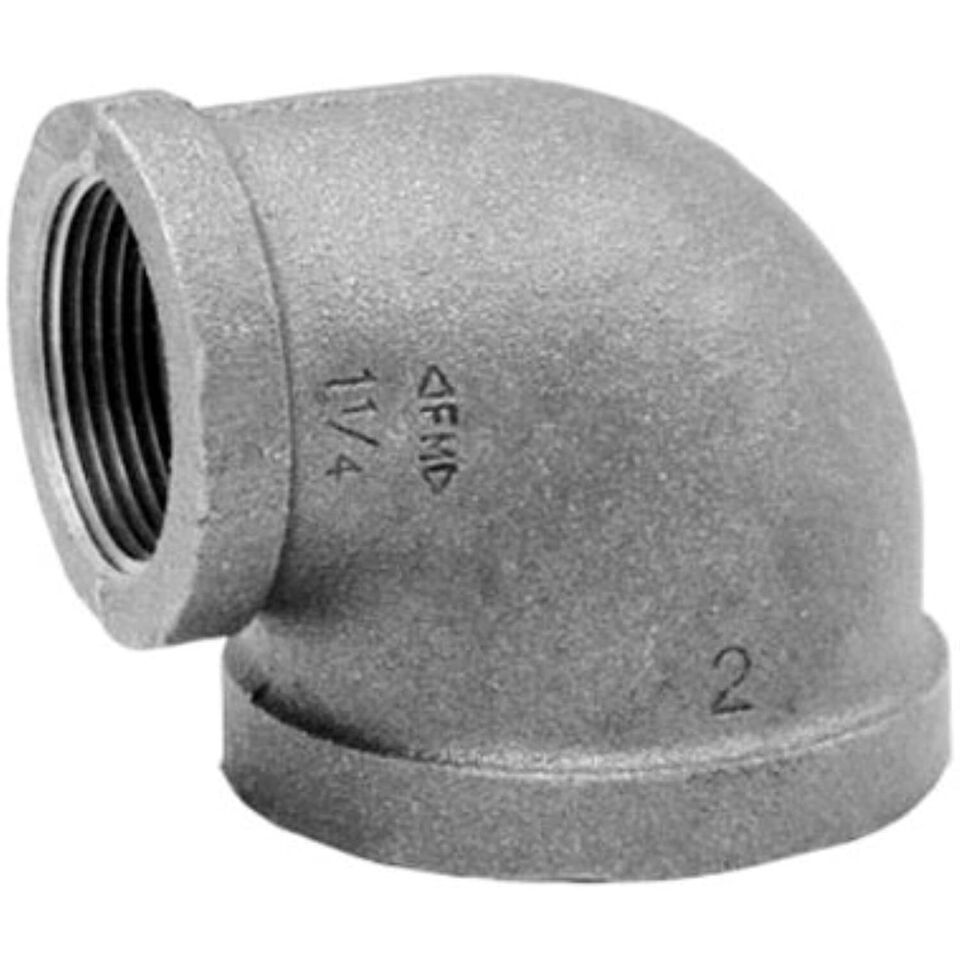 Anvil 8700124509, Malleable Iron Pipe Fitting, 90 Degree Elbow, 1/2&quot; x 3... - $18.44