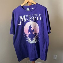 Little Mermaid Disney T-Shirt Gildan Purple 100% Cotton Silhouette Men&#39;s XL - $19.79
