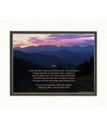 Mom Gift With Thank You Mom Poem. Mt Sunset Photo, 8X10 Double Matted. M... - £29.63 GBP