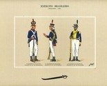 Brazil Army Infantaria  1800 Exercito Brasileiro Print - $21.75