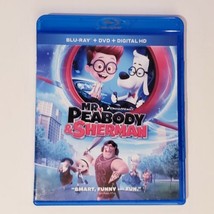 Mr. Peabody &amp; Sherman (BLU-RAY) Dreamworks Animation Family Adventure Comedy - £7.70 GBP
