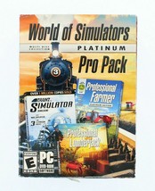 NEW World Of Simulators Platinum Pro Pack PC Video Game DVD-ROM Software sim - £6.89 GBP