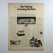 Vtg Mattel The Talking Learning Machine Full Page 1967 Print Ad - £5.66 GBP