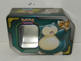 Pokemon TCG 2019 Eevee &amp; Snorlax GX Tag Team Tin EMPTY - $14.80