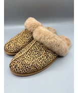 Womens UGG Slippers 10 Leopard Print Scuffette 1151833 - $896.29 MXN