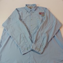 Columbia FM7055 BOAT INC Men's Blue Vented Button-Down Employee Shirt Size 2XL image 14