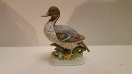 Vintage Ceramic Figurine Mallard Duck American Decoy 1983 4&quot; long EUC Sh... - $12.99