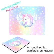 Rainbow Unicorn Artistic Fantasy Inspired Personalised Mouse Pad-Mouse Mat. - £23.40 GBP