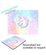 Rainbow Unicorn Artistic Fantasy Inspired Personalised Mouse Pad-Mouse Mat. - $41.16 CAD