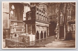 RPPC Shrine Of Edward The Confessor Westminster Abbey London UK Vintage Postcard - £37.60 GBP