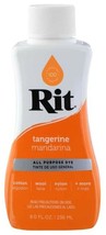 TANGERINE #40 mandarina RIT Fabric DYE Liquid 8 oz bottle fabric tie dye - $19.62