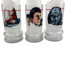 Star Trek III Taco Bell Glasses 1984 The Search for Spock Glasses Set of 3 Vntge - £16.05 GBP