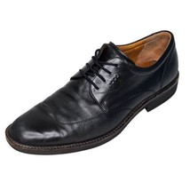 ECCO Wingtip Oxford Dress Shoes Mens EUR 45 US 11 Black Leather Shock Po... - £31.15 GBP