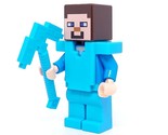 Lego ® Minecraft min017 21130 Steve Medium Azure Armor Minifigure - $10.83