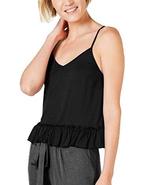 I.N.C. International Concepts Women&#39;s Knit Ruffle Flounce Pajama Top (De... - £5.24 GBP