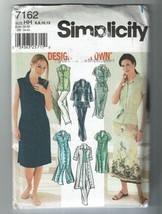 Simplicity Sewing Pattern 7162 Misses Dress Shirt Skirt Pants Size 6-12 - £7.16 GBP