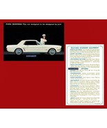 1964½ FORD MUSTANG HARDTOP VINTAGE FACTORY STANDARD EQUIPMENT COLOR FACT... - $26.38 CAD