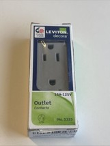 New 5325-GY 15 Amp 125V Decora Duplex Receptacle, Residential Grade Gray - $5.00