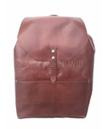Lucky Brand Jeans Brown Genuine Leather Highland Adjustable Strap Backpa... - $123.75