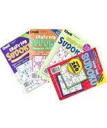 Brand NEW Lot of 4 Dell Penny Press Crazy For &amp; Good Time Sudoku Puzzle ... - $14.35