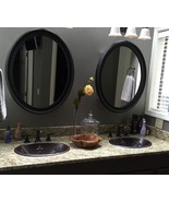 19&quot; x 14&quot; Oval Copper Bath Sink Fleur de Lis Design-Self Rimming or Vess... - $169.95