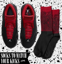 ELEPHANT Socks for Air J1 14 Low  Iconic Red Lipstick Gym Red Shirt - £16.53 GBP