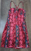Akira NWT Women&#39;s M Pink Snake Print Mini Dress BU - £22.48 GBP