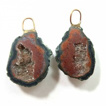 Distressed Tabasco - Tiny Mexican Geode Polished Halves with Ring  TABD60 - £13.83 GBP