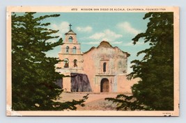 Mission San Diego De Alcala San Diego California CA UNP WB Postcard M1 - £2.37 GBP