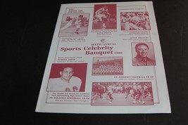 Cleveland Ohio, Sixth Annual Sports Celebrity Banquet 1990 Vintage Bookl... - £12.58 GBP