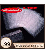 6000Pcs Double-Sided Nail Adhesive Stickers Waterproof Breathable Transp... - $215.54 MXN+