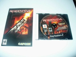 PS2 Resident Evil Outbreak Black Label Playstation 2 Disc &amp; Instruction Book - £15.67 GBP