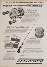 1975 Print Ad Pflueger Supreme Bait Casting Fishing Reels &amp; Rods Halland... - £15.52 GBP