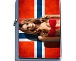 Norwegian Pin Up Girls D1 Flip Top Dual Torch Lighter Wind Resistant - $16.78