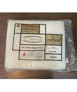 Vintage Chatham Acrylic Meteor Blanket White Full Size  Satin Trim NEW - $81.49 CAD