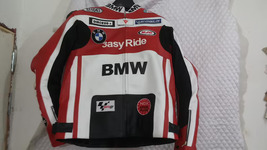 Men BMW Customized Motorbike Racing Leather Jacket Genuine Cowhide CE Ar... - $190.00